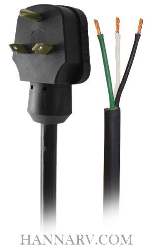 Voltec 16-00562 25 Foot 30 Amp Right Angle Power Supply Cord